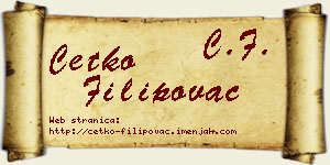 Ćetko Filipovac vizit kartica